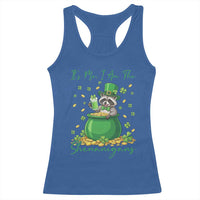 I Am The Shenanigans Racerback Tank Top Funny Irish Raccoon