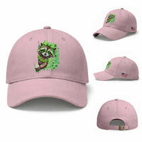 Funny Raccoon St Patricks Day Baseball Cap Irish Party Animal Gift