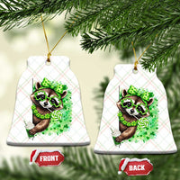 Funny Raccoon St Patricks Day Ceramic Ornament Irish Party Animal Gift