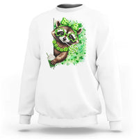 Funny Raccoon St Patricks Day Sweatshirt Irish Party Animal Gift