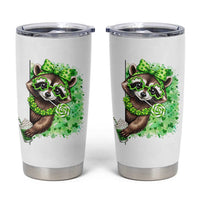 Funny Raccoon St Patricks Day Tumbler Cup Irish Party Animal Gift