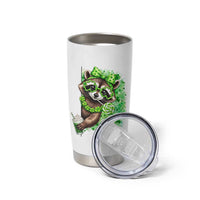 Funny Raccoon St Patricks Day Tumbler Cup Irish Party Animal Gift