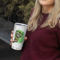 Funny Raccoon St Patricks Day Tumbler Cup Irish Party Animal Gift