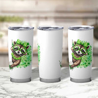 Funny Raccoon St Patricks Day Tumbler Cup Irish Party Animal Gift