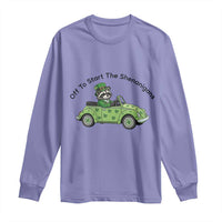 Off To Start The Shenanigans Long Sleeve Shirt Funny Irish Raccoon