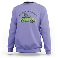Off To Start The Shenanigans Sweatshirt Funny Irish Raccoon