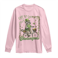 Funny Irish Raccoon Driver Long Sleeve Shirt Off To Start The Shenanigans