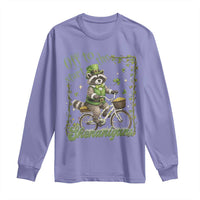 Funny Irish Raccoon Driver Long Sleeve Shirt Off To Start The Shenanigans