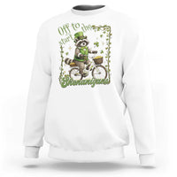 Funny Irish Raccoon Driver Sweatshirt Off To Start The Shenanigans