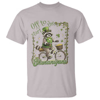 Funny Irish Raccoon Driver T Shirt Off To Start The Shenanigans