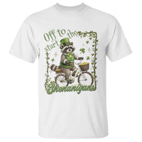 Funny Irish Raccoon Driver T Shirt Off To Start The Shenanigans