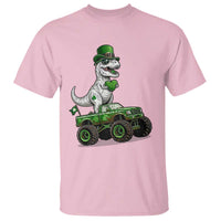 Funny St Patricks Day Dinosaur Truck T Shirt Lucky Dino Gift