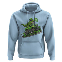 Funny St Patricks Day Dinosaur Truck Hoodie Irish Holiday Gift
