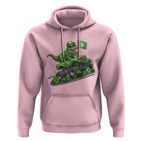 Funny St Patricks Day Dinosaur Truck Hoodie Irish Holiday Gift