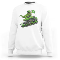 Funny St Patricks Day Dinosaur Truck Sweatshirt Irish Holiday Gift