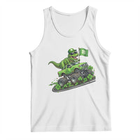 Funny St Patricks Day Dinosaur Truck Tank Top Irish Holiday Gift