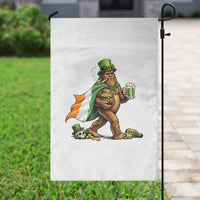 Funny St Patricks Day Bigfoot Garden Flag Mythical Party Gift