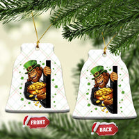 Funny St Patricks Day Bigfoot Ceramic Ornament Irish Revelry Gift