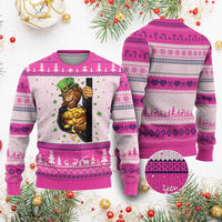 Funny St Patricks Day Bigfoot Ugly Christmas Sweater Irish Revelry Gift