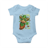 Funny Irish Highland Cow Baby Onesie St Patricks Day Gift