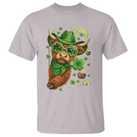 Funny Irish Highland Cow T Shirt St Patricks Day Gift
