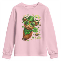 Funny Irish Highland Cow Youth Sweatshirt St Patricks Day Gift