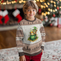 Funny Highland Cow St Patricks Day Ugly Christmas Sweater Farm Lover Gift
