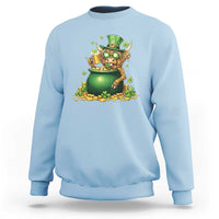 Funny Highland Cow St Patricks Day Sweatshirt Farm Lover Gift