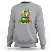 Funny Highland Cow St Patricks Day Sweatshirt Farm Lover Gift