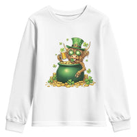Funny Highland Cow St Patricks Day Youth Sweatshirt Farm Lover Gift
