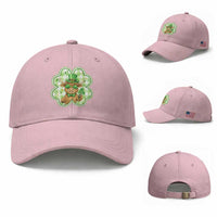 Funny Irish Highland Cow Shamrock Holiday Gift Baseball Cap