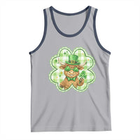 Funny Irish Highland Cow Shamrock Holiday Gift Tank Top