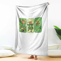 Vintage Highland Cow St Patricks Day Throw Blanket Farm Lover Gift