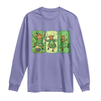 Vintage Highland Cow St Patricks Day Long Sleeve Shirt Farm Lover Gift