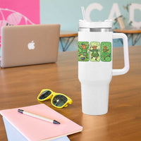 Vintage Highland Cow St Patricks Day Tumbler With Handle Farm Lover Gift
