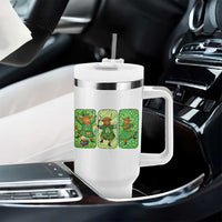 Vintage Highland Cow St Patricks Day Tumbler With Handle Farm Lover Gift
