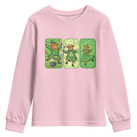 Vintage Highland Cow St Patricks Day Youth Sweatshirt Farm Lover Gift