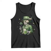 Skeleton St Patricks Day Drinking Tank Top Irish Party Gift
