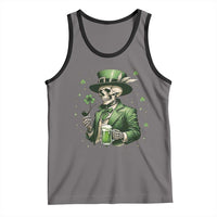 Skeleton St Patricks Day Drinking Tank Top Irish Party Gift