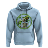 Lucky Irish Skeleton St Patricks Day Hoodie Beer Lover