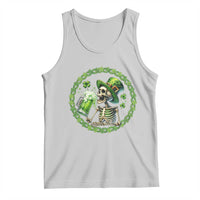 Lucky Irish Skeleton St Patricks Day Tank Top Beer Lover