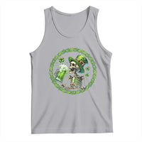 Lucky Irish Skeleton St Patricks Day Tank Top Beer Lover