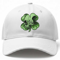 St Patricks Day Lucky Shamrock Skull Gift Baseball Cap