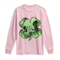 St Patricks Day Lucky Shamrock Skull Gift Long Sleeve Shirt
