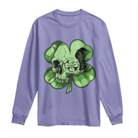 St Patricks Day Lucky Shamrock Skull Gift Long Sleeve Shirt