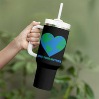 Love Your Mother Earth Day Tumbler With Handle Environmental Activism