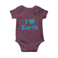 Earth Day Environmental Activism Baby Onesie I Love Earth