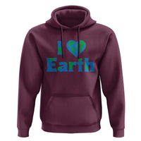 Earth Day Environmental Activism Hoodie I Love Earth