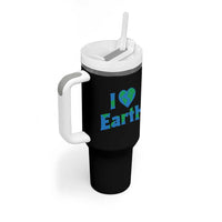 Earth Day Environmental Activism Tumbler With Handle I Love Earth