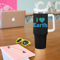 Earth Day Environmental Activism Tumbler With Handle I Love Earth